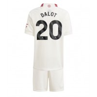 Manchester United Diogo Dalot #20 Replica Third Minikit 2023-24 Short Sleeve (+ pants)